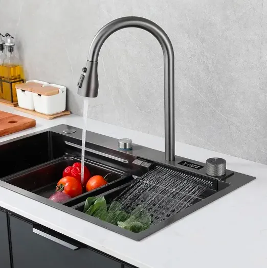 Faucet ເຮືອນຄົວປຸ່ມສອງແບບ Waterfall-Style ເປັນທາງເລືອກທີ່ເຫມາະສົມສໍາລັບເຮືອນຄົວທີ່ທັນສະໄຫມບໍ?