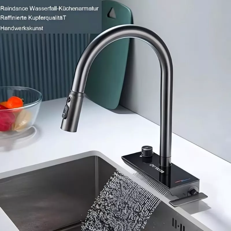 Waterfall Faucet ສອງປຸ່ມ